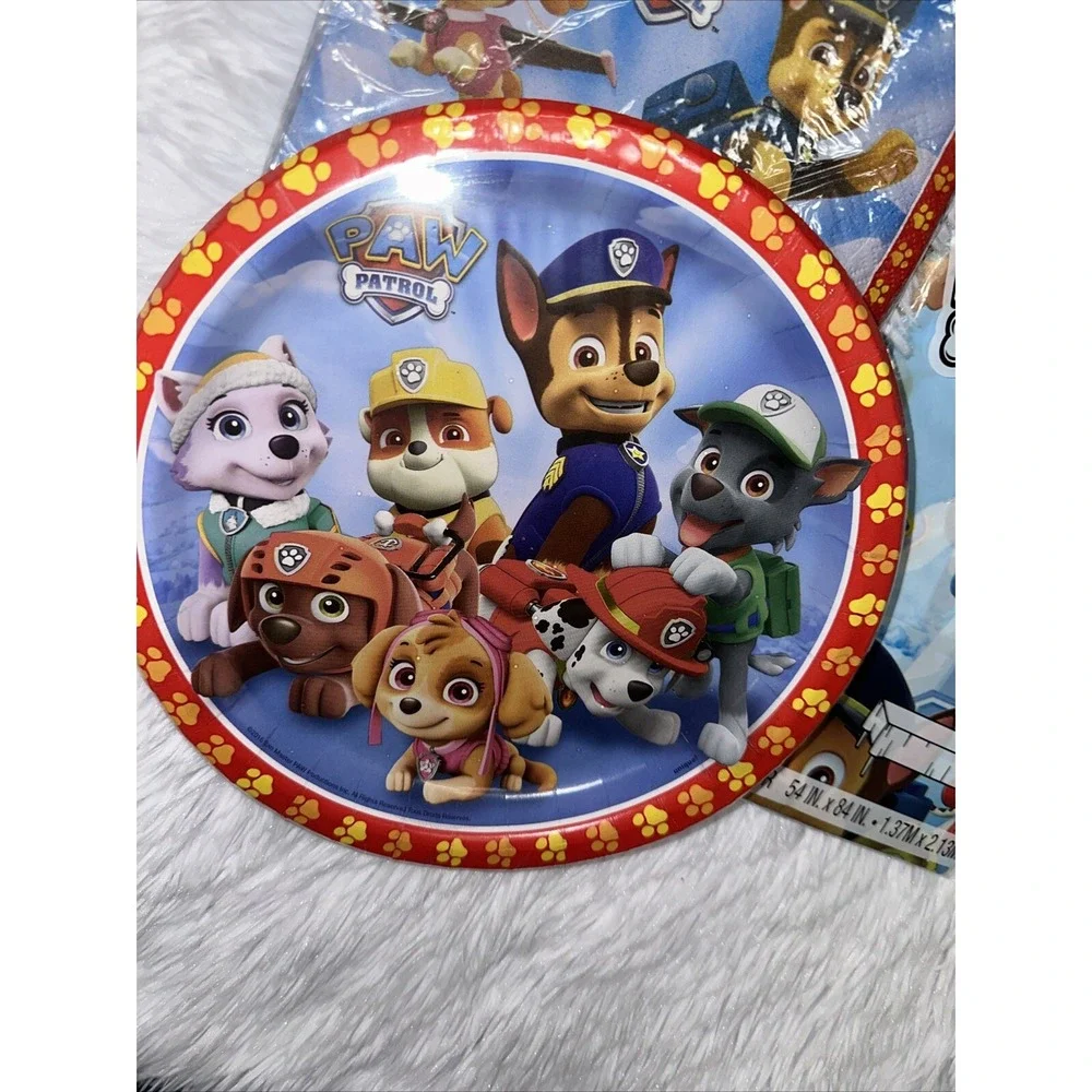 Paw Patrol Party Supplies Set 4 Packs Plates and 1 Pack Napkins Birthday Theme